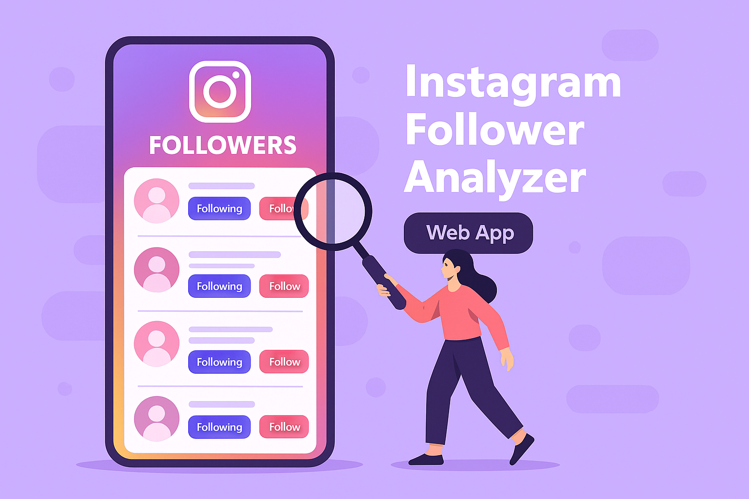 Instagram Follower Analyzer web app